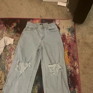 target light blue baggy jeans